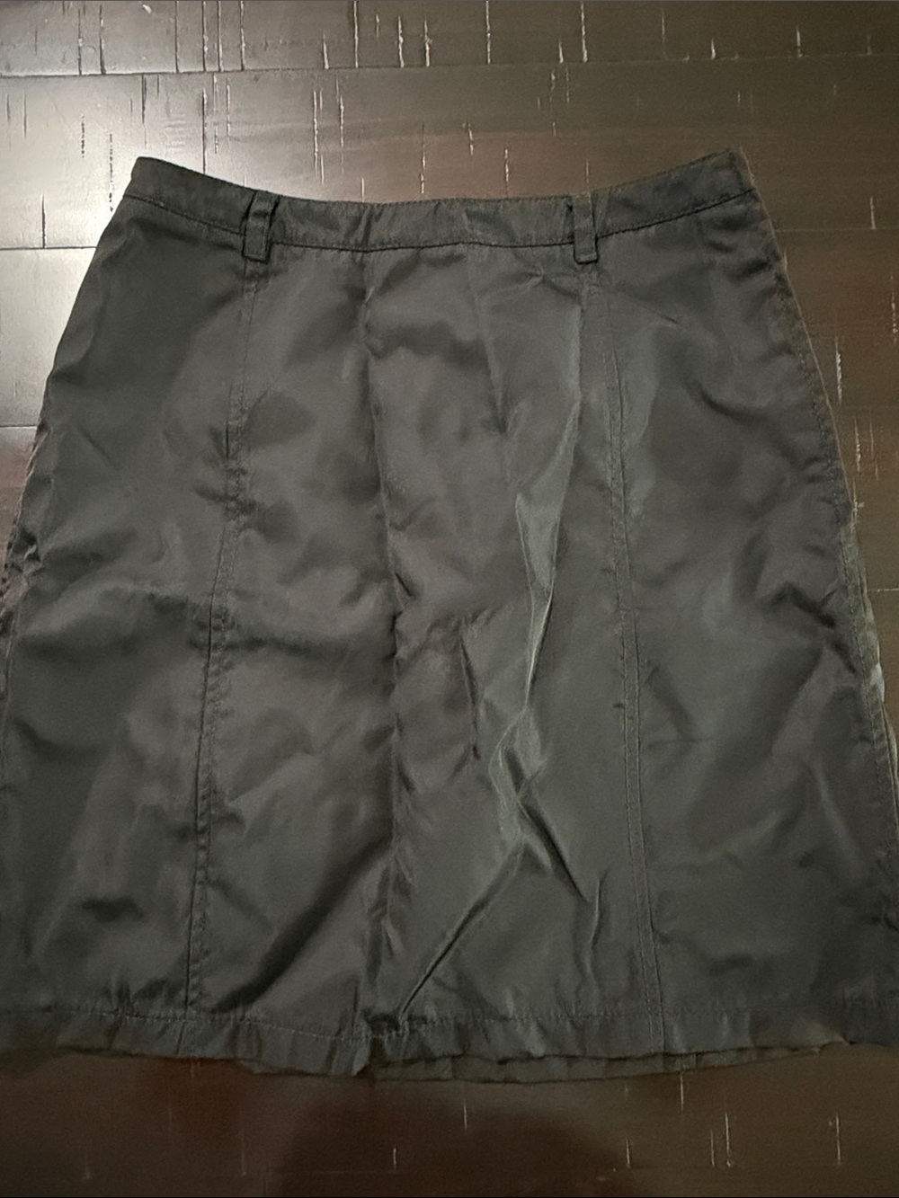 Prada Black Branded Waist Label Skirt